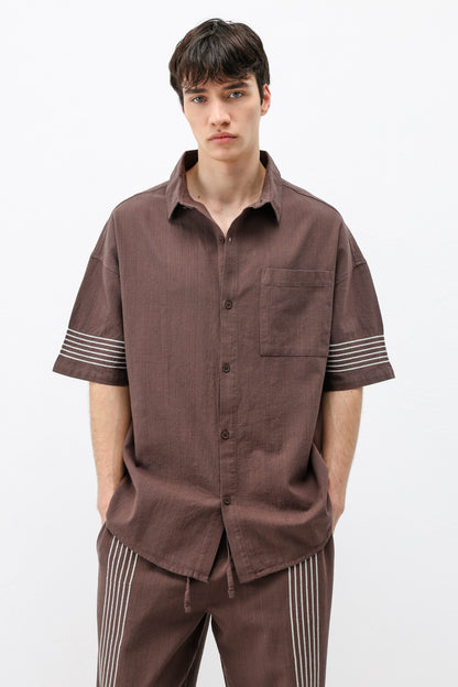 Oversize Keten Alt Üst Takım
