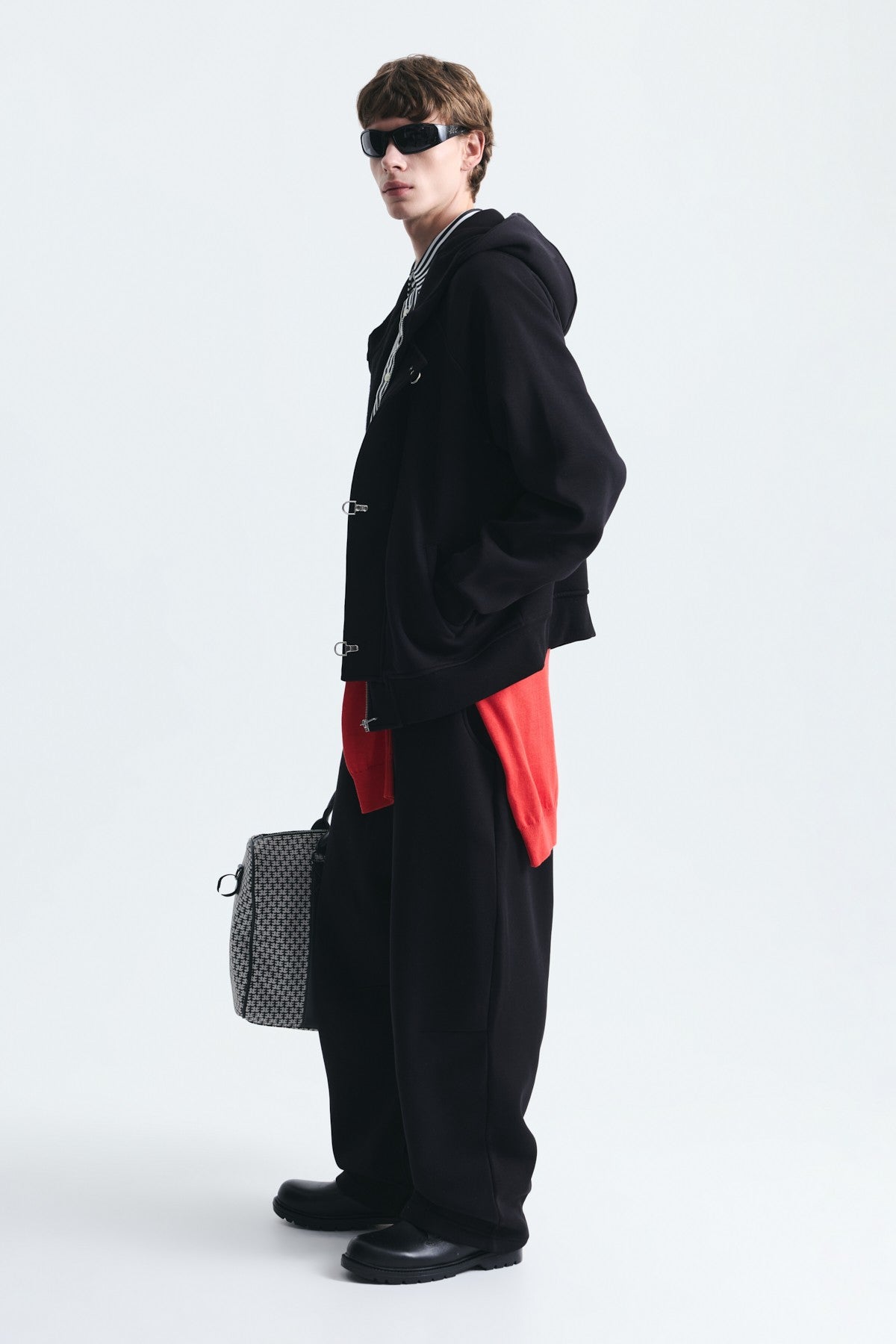 Oversize Klips Kapama Sweatshirt Takım