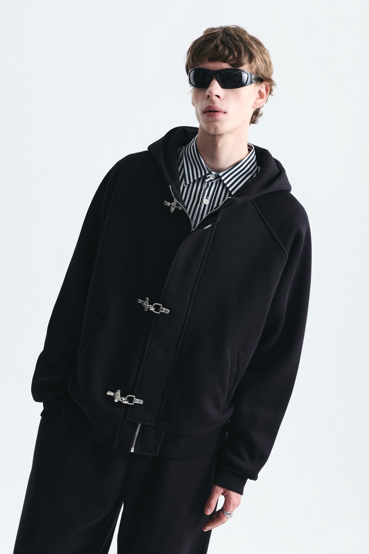 Oversize Klips Kapama Sweatshirt Takım