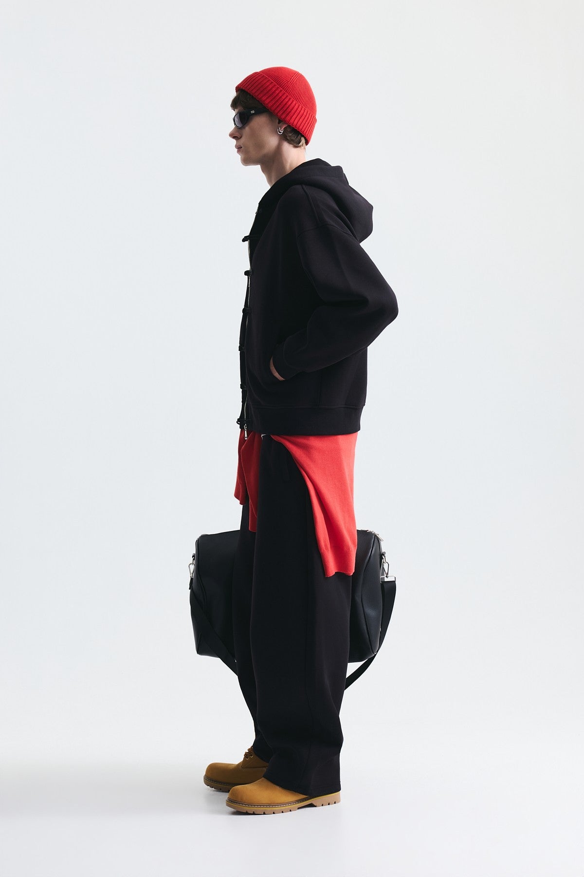 Süslü Düğme Sweatshirt ve Barrel Fit Eşofman Takım