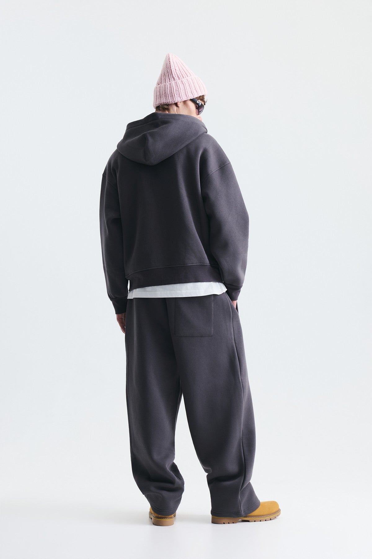 Süslü Düğme Sweatshirt ve Barrel Fit Eşofman Takım