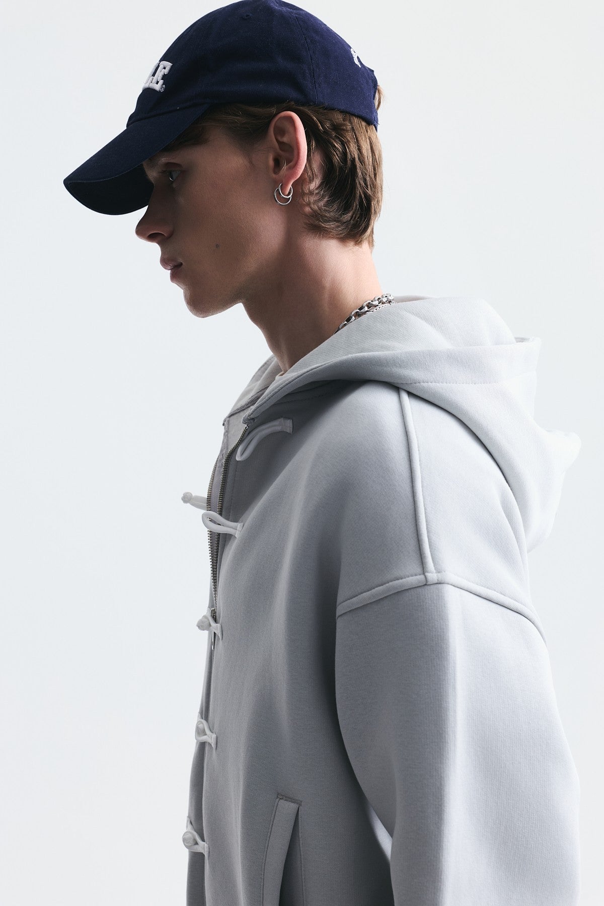 Süslü Düğme Sweatshirt ve Barrel Fit Eşofman Takım