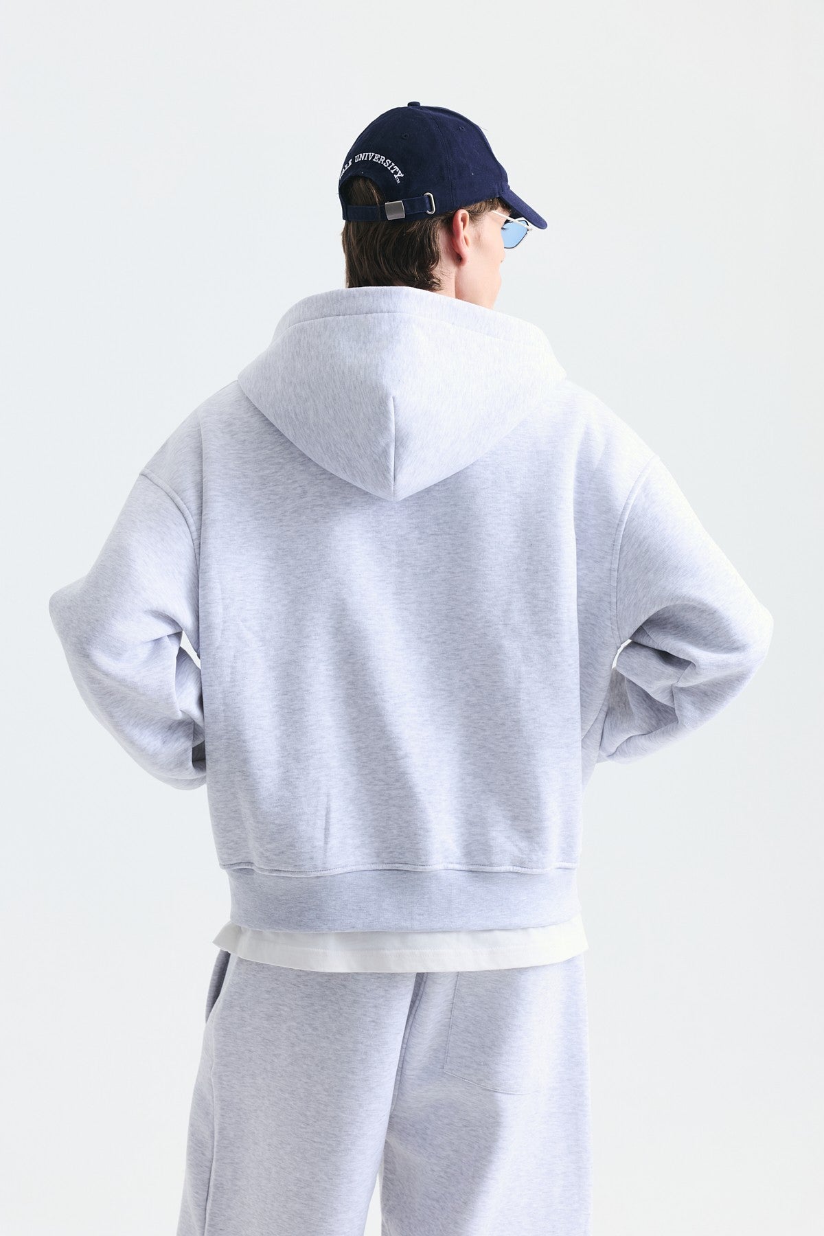 Süslü Düğme Sweatshirt ve Barrel Fit Eşofman Takım