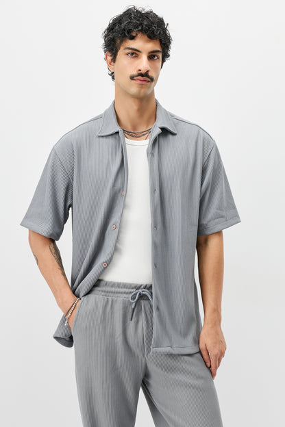 Fitilli Oversize Gömlek