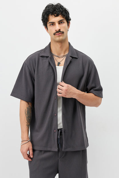 Fitilli Oversize Gömlek
