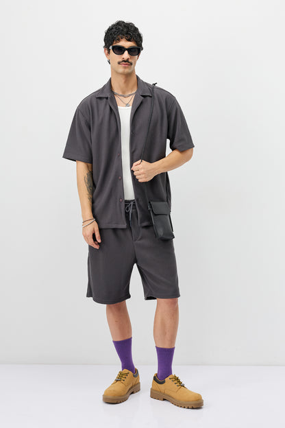 Fitilli Oversize Gömlek