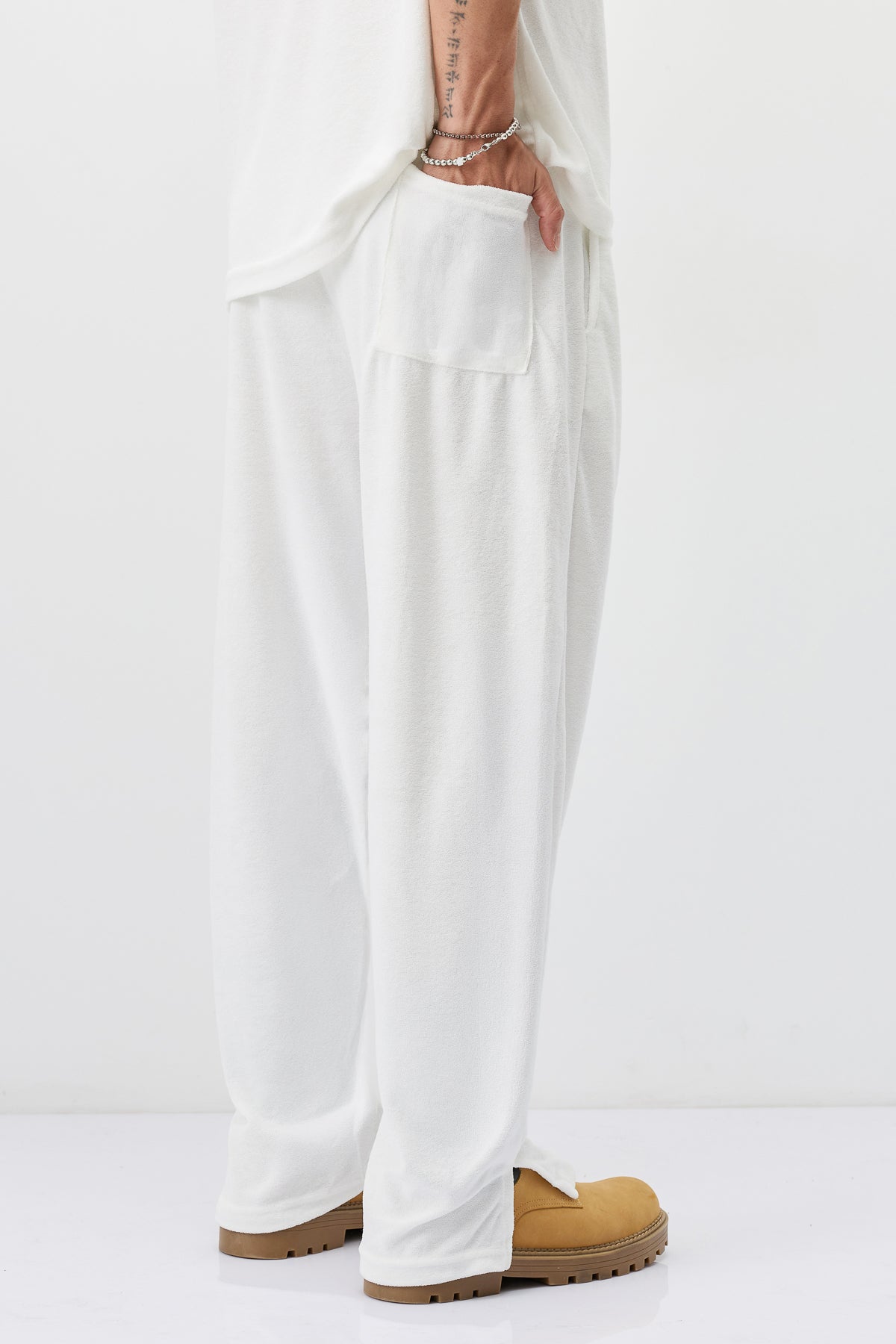 Baggy Havlu Kumaş Pantolon