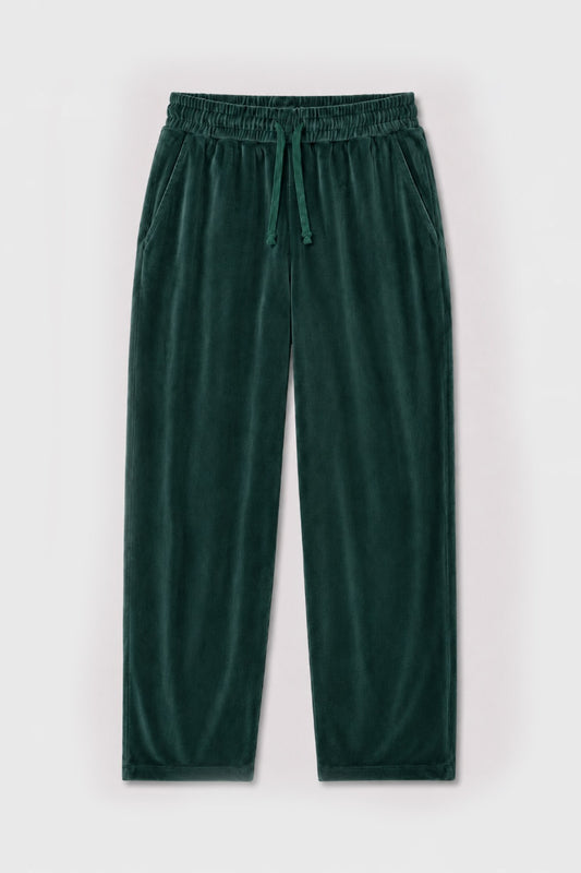 Süet Dokulu Baggy Pantolon