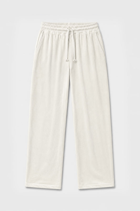 Süet Dokulu Baggy Pantolon