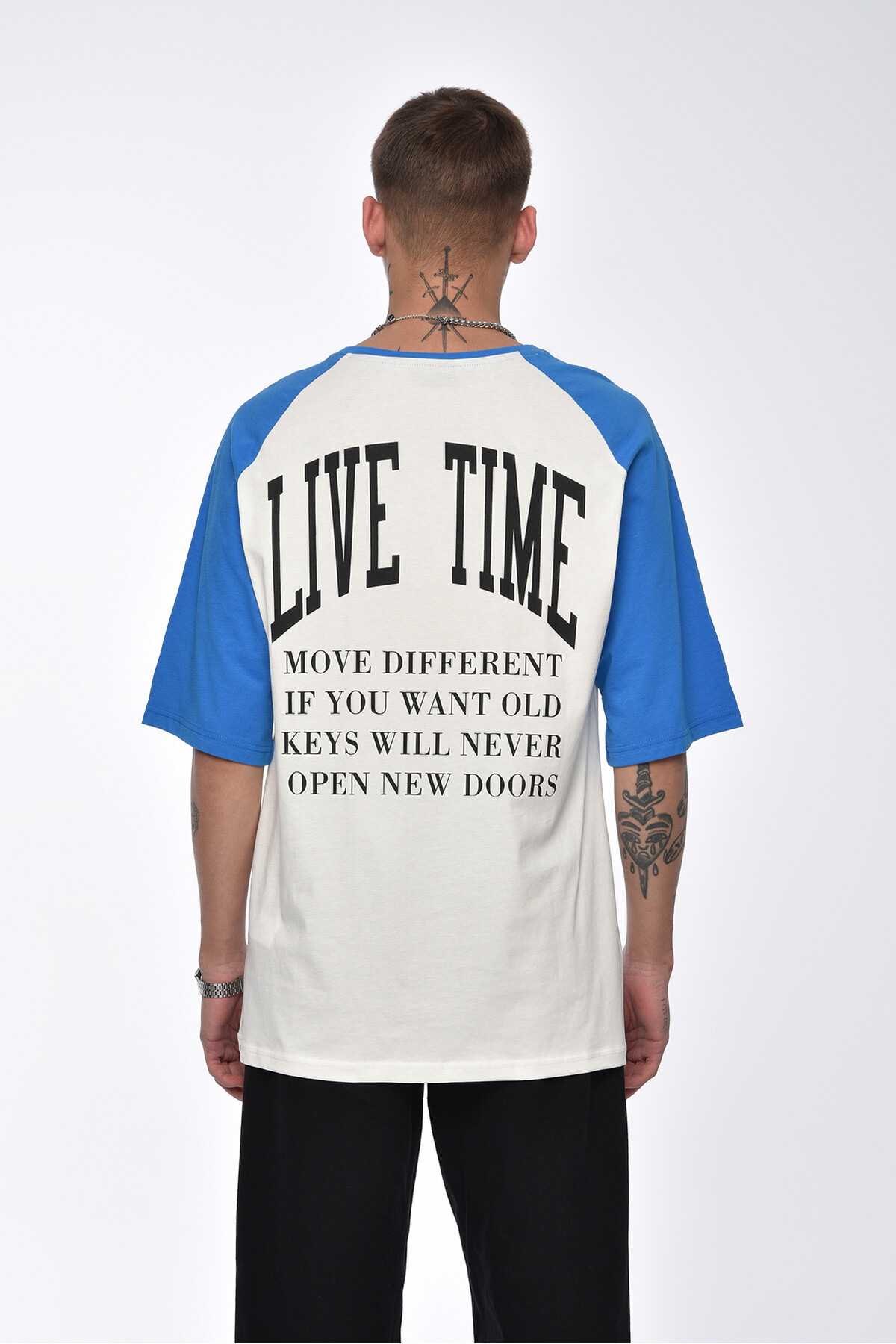 Saks Live Time Baskılı Oversize T-Shirt
