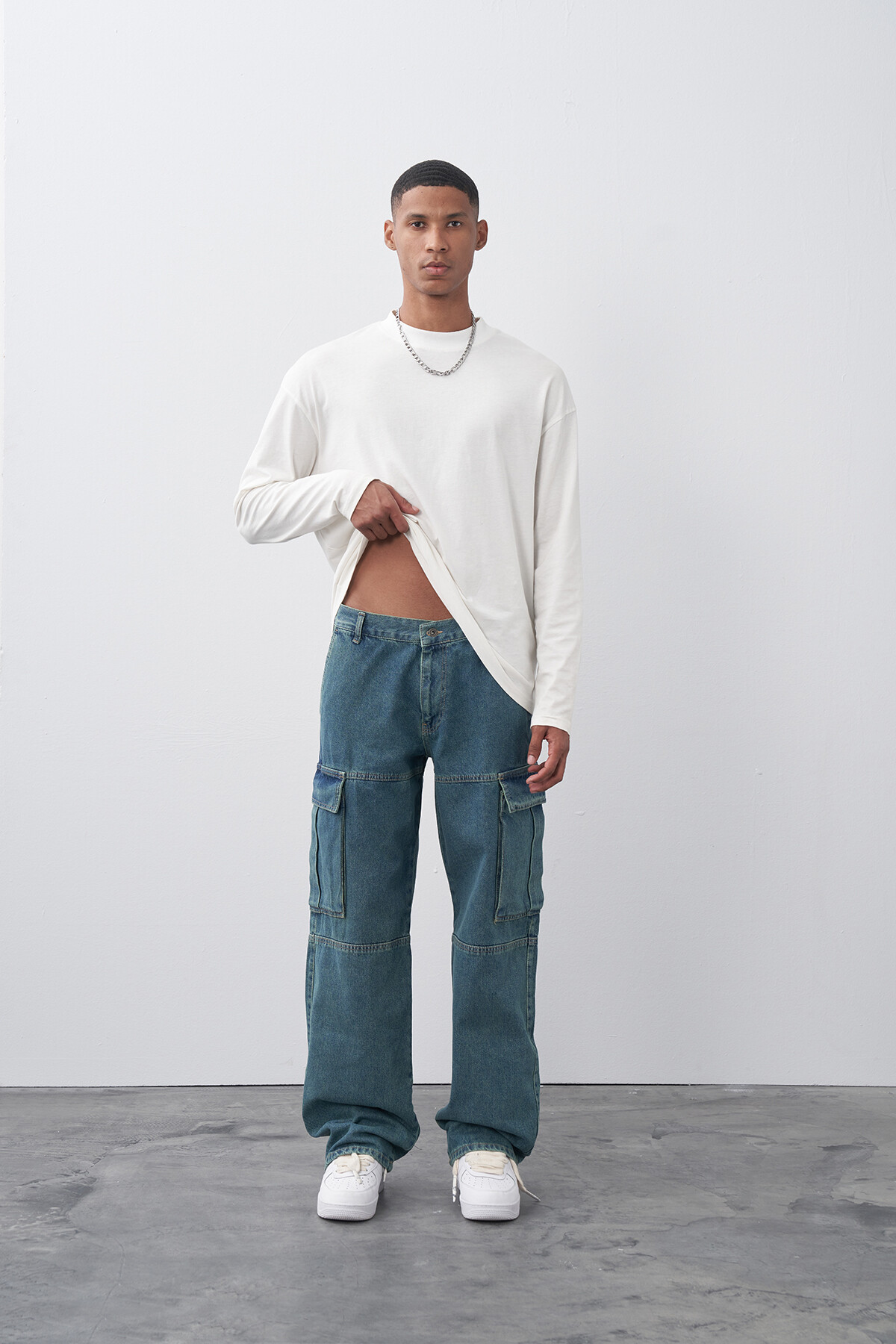 Cep Detaylı Baggy Jeans