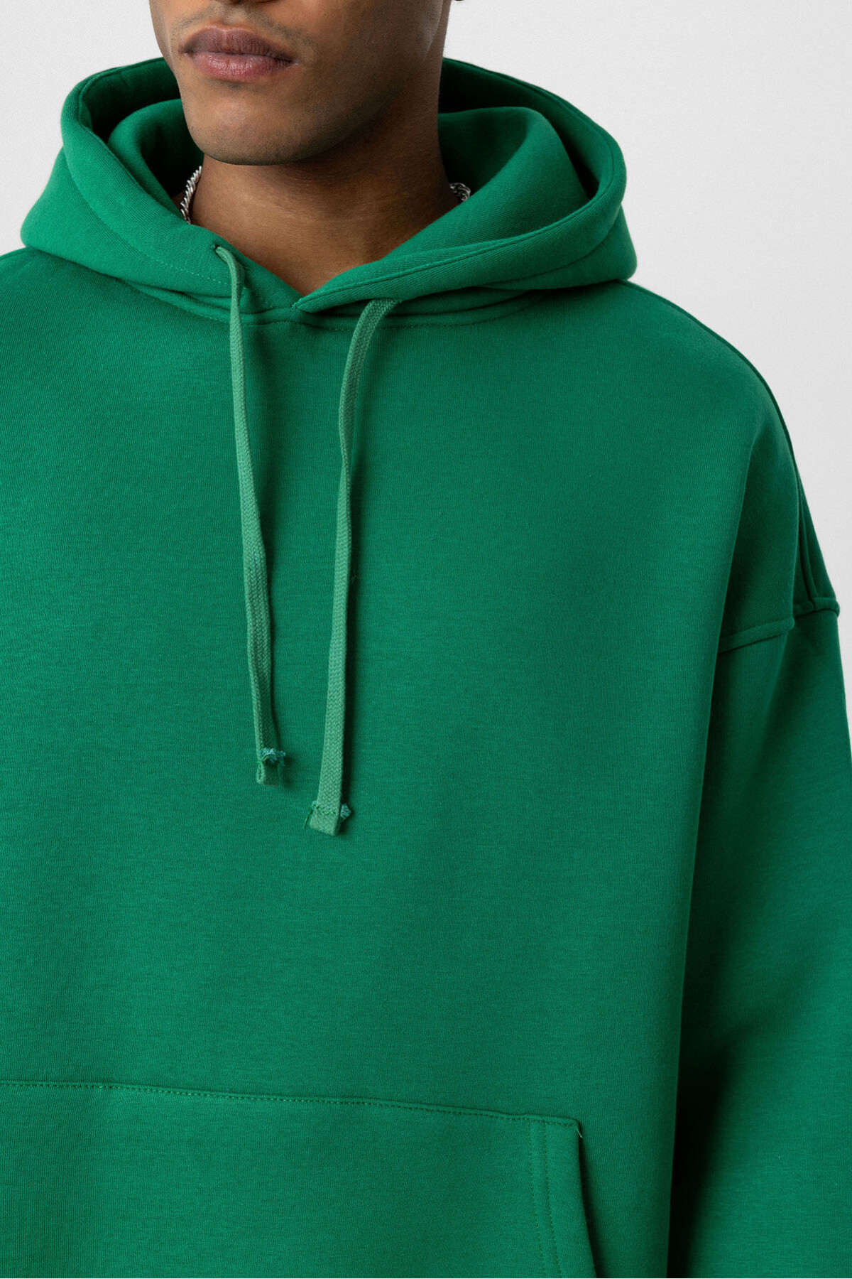 BASIC OVERSIZE KAPÜŞONLU CEP DETAYLI SWEATSHIRT BENETTON