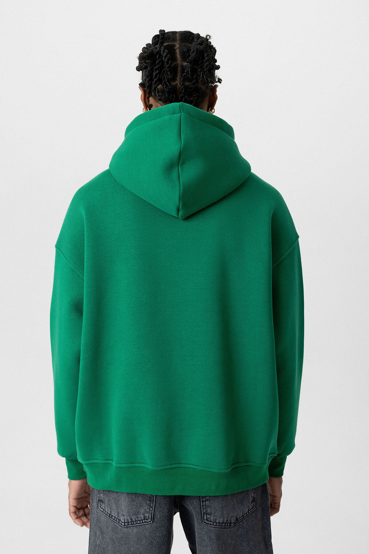 BASIC OVERSIZE KAPÜŞONLU CEP DETAYLI SWEATSHIRT BENETTON