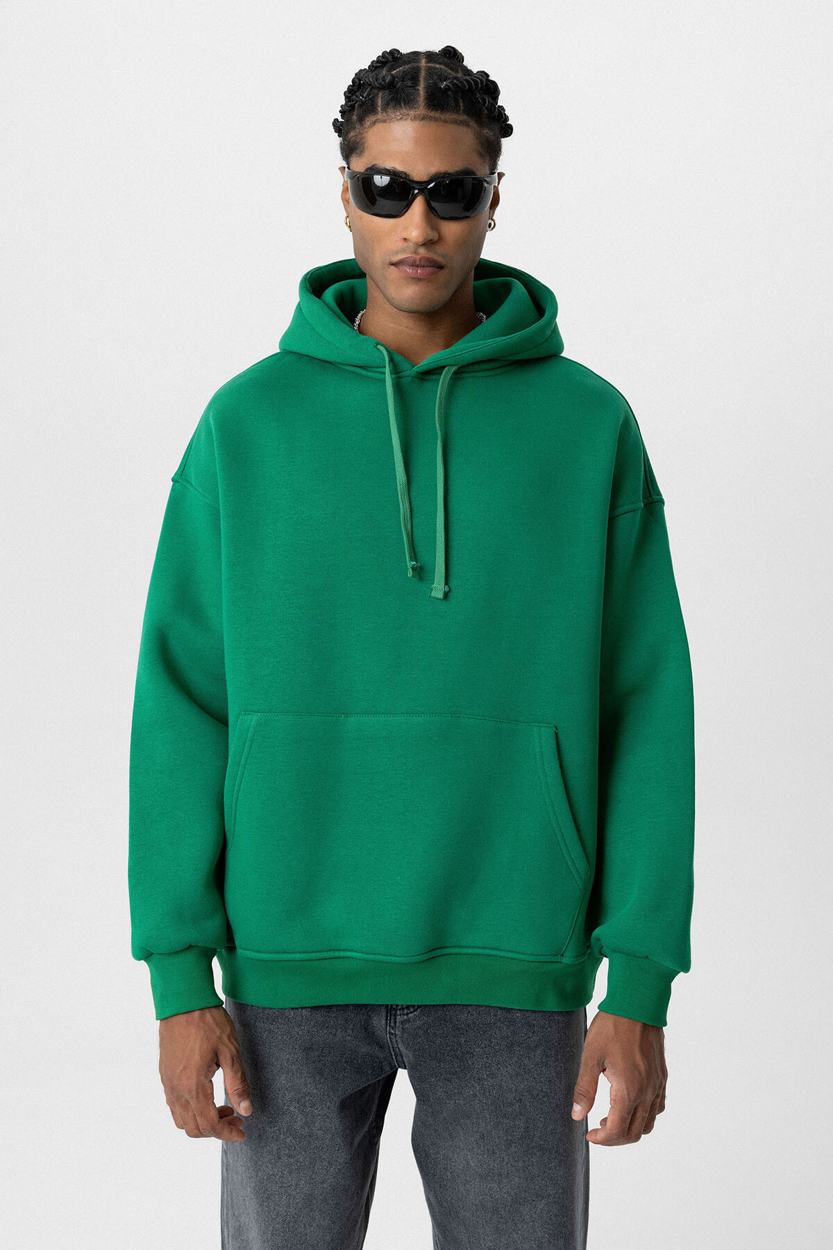 BASIC OVERSIZE KAPÜŞONLU CEP DETAYLI SWEATSHIRT BENETTON