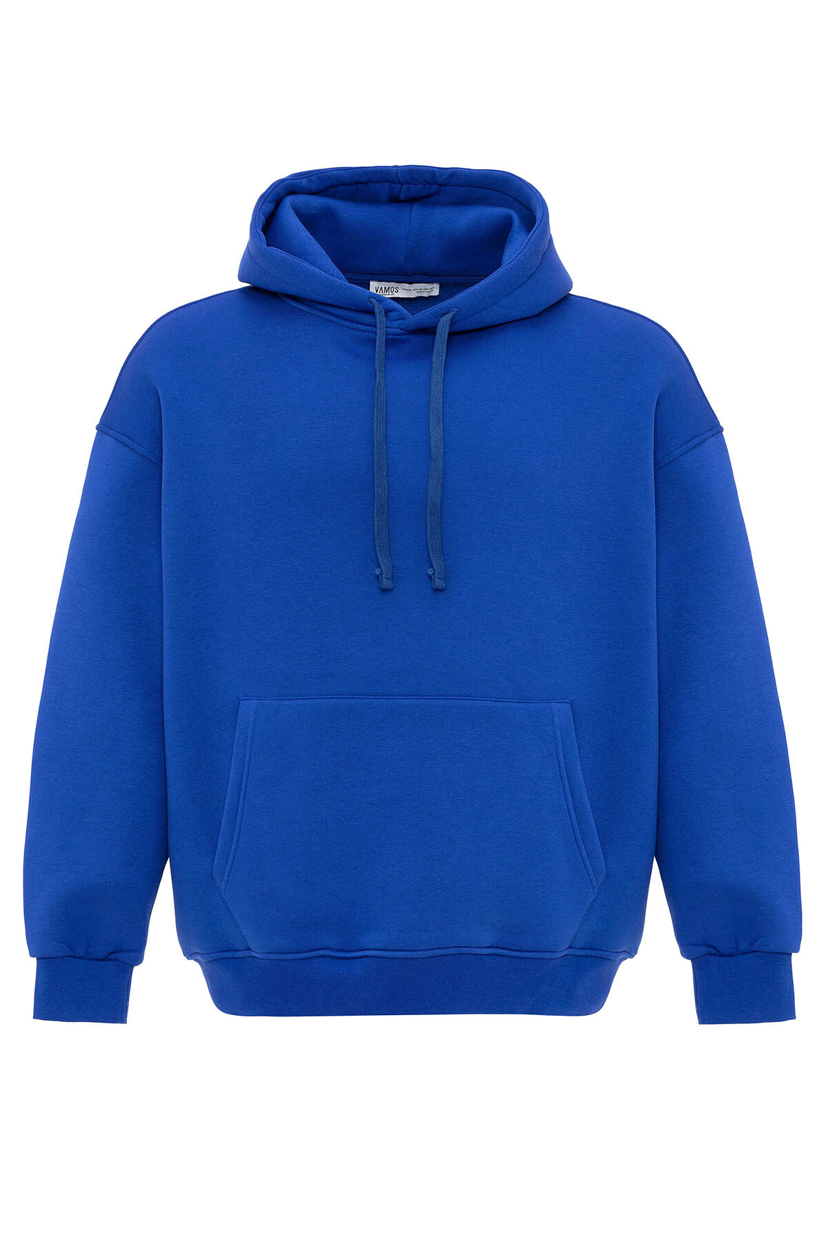 BASIC OVERSIZE KAPÜŞONLU CEP DETAYLI SWEATSHIRT SAKS