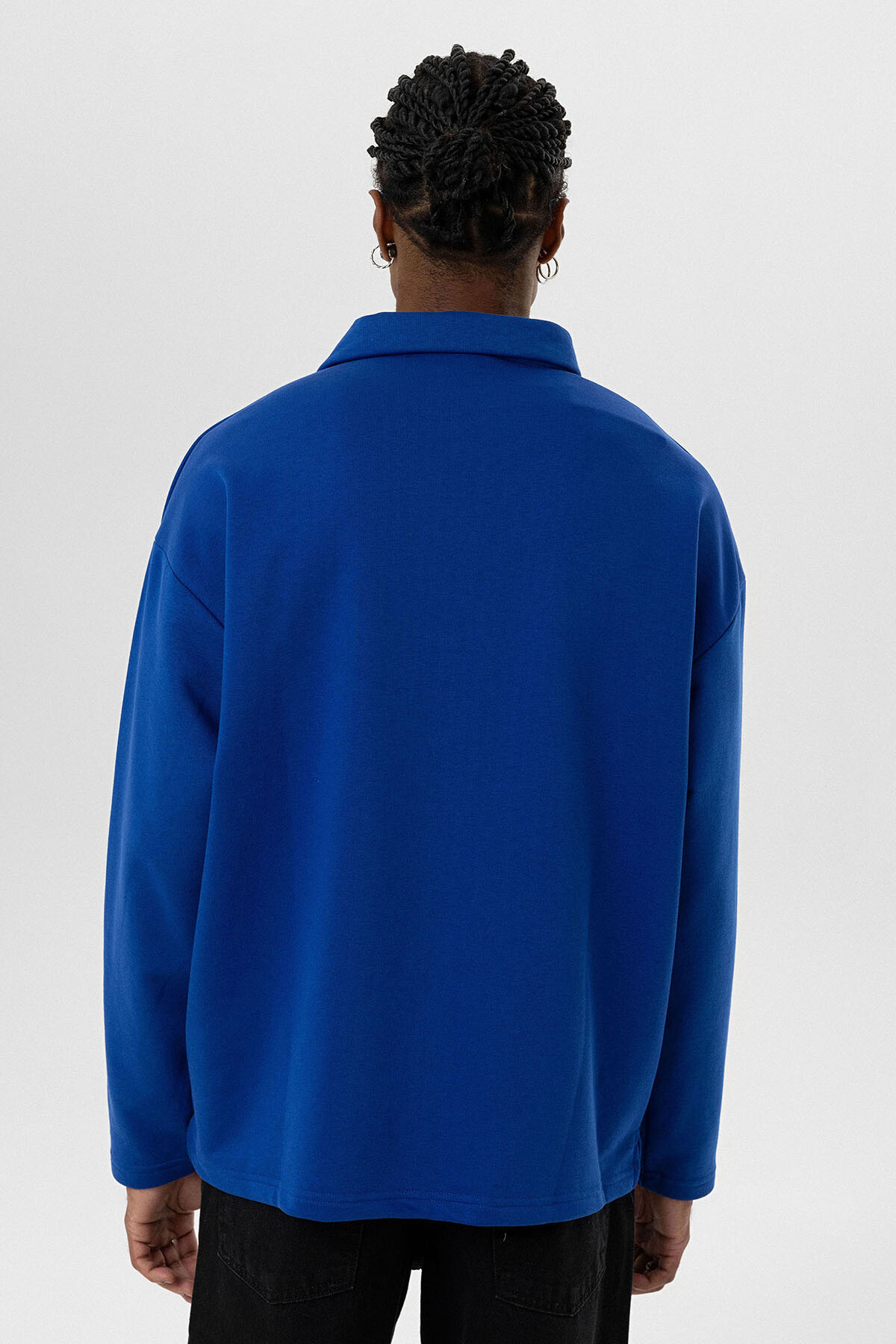 BASIC POLO YAKA SWEATSHIRT SAKS