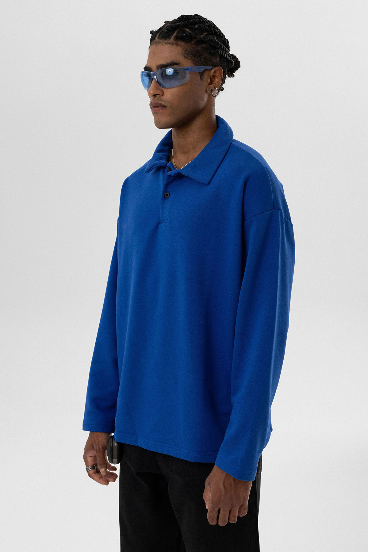 BASIC POLO YAKA SWEATSHIRT SAKS