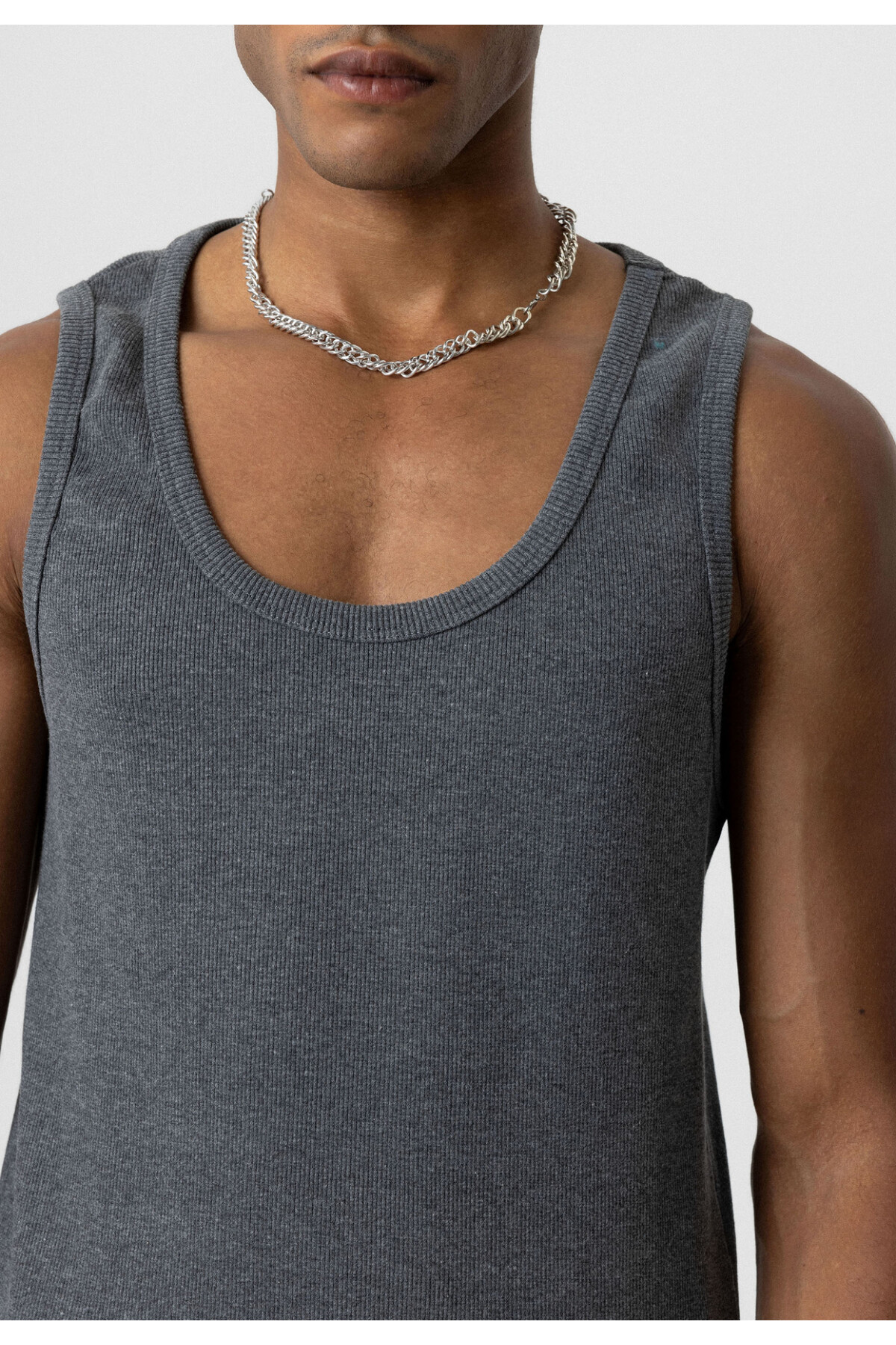 BASIC TANK TOP KAŞKORSE ATLET FÜME