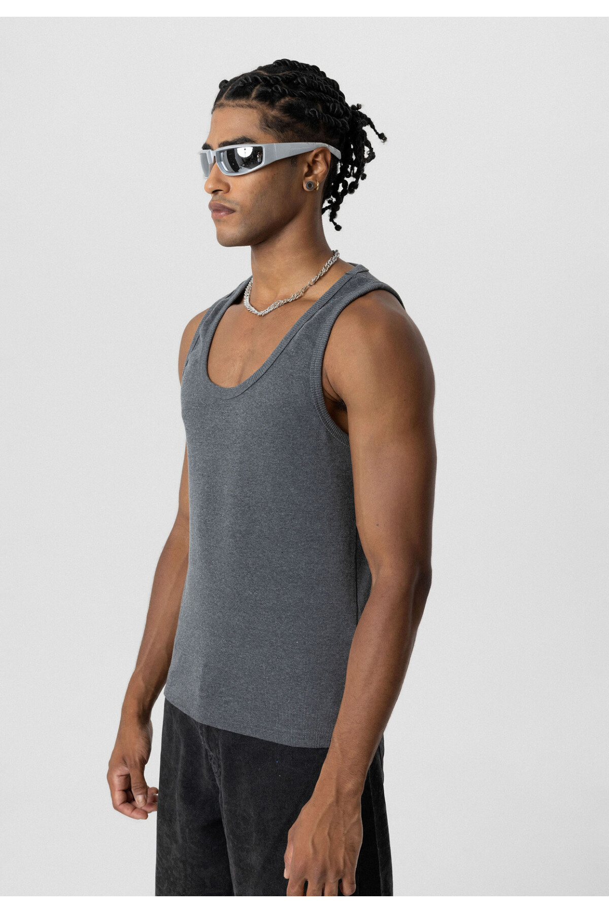 BASIC TANK TOP KAŞKORSE ATLET FÜME