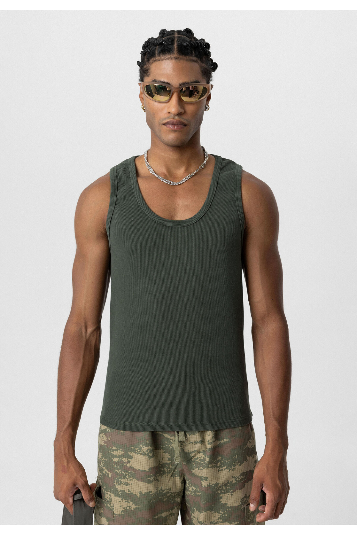 BASIC TANK TOP KAŞKORSE ATLET HAKİ