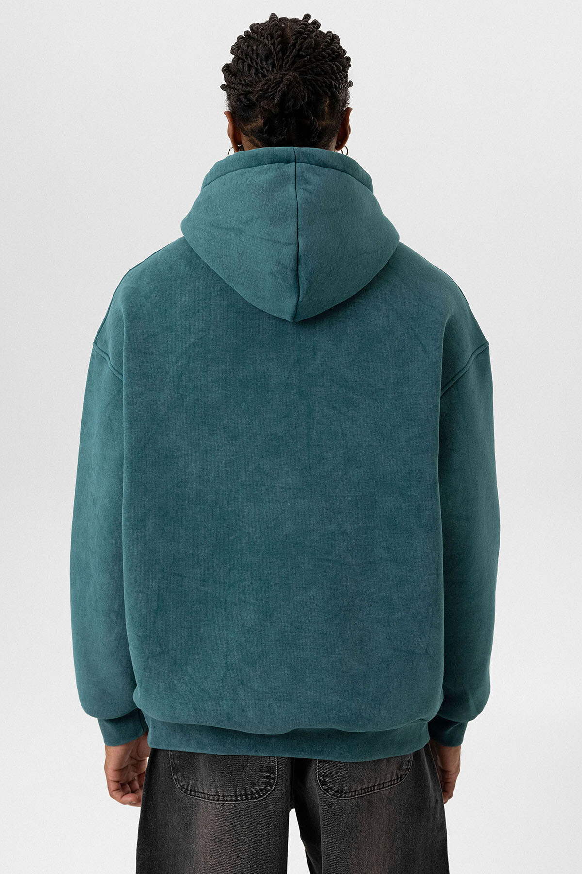 BASIC YIKAMALI OVERSIZE SWEATSHIRT PETROL