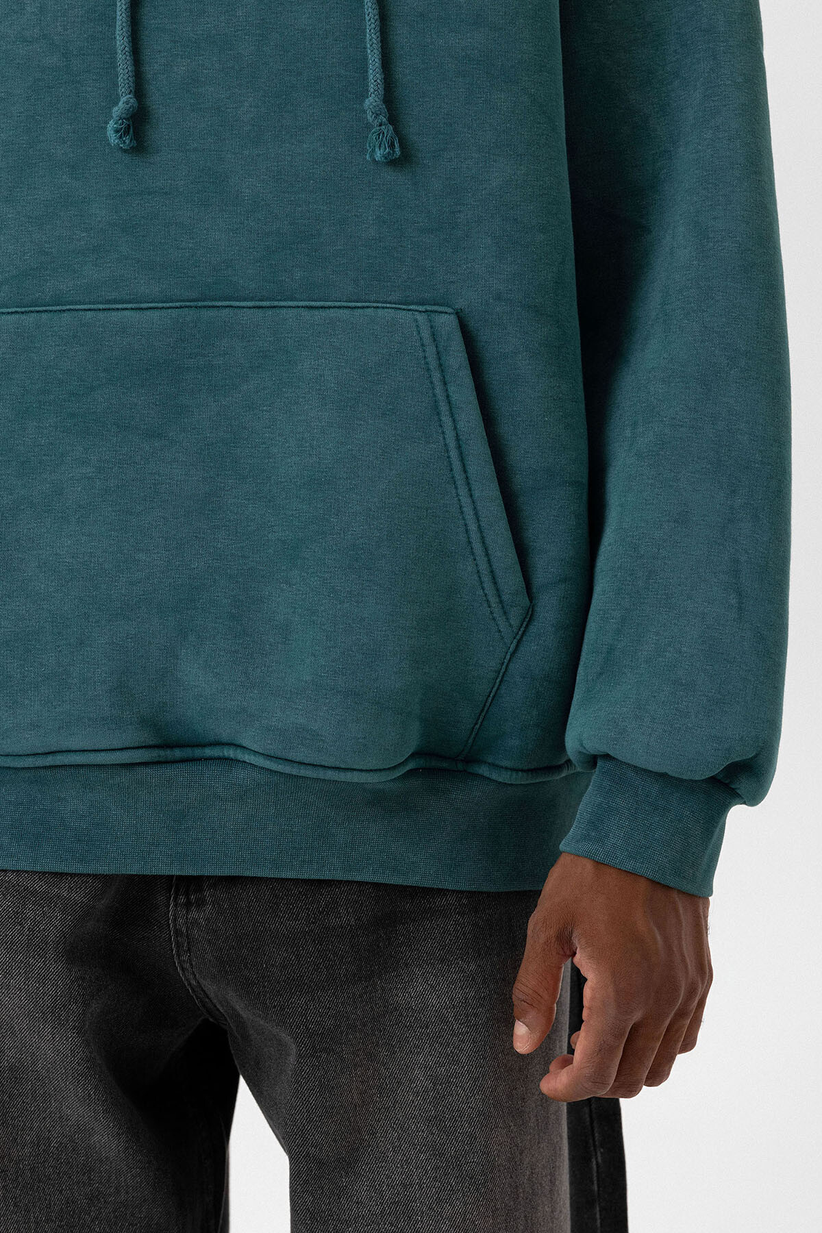 BASIC YIKAMALI OVERSIZE SWEATSHIRT PETROL