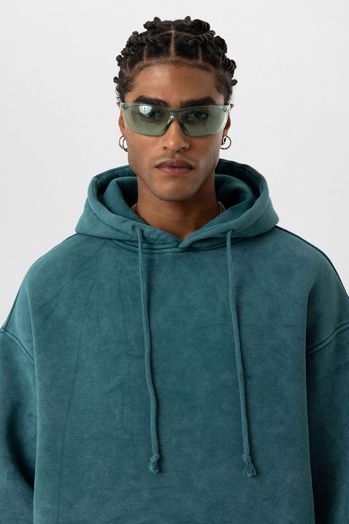 BASIC YIKAMALI OVERSIZE SWEATSHIRT PETROL