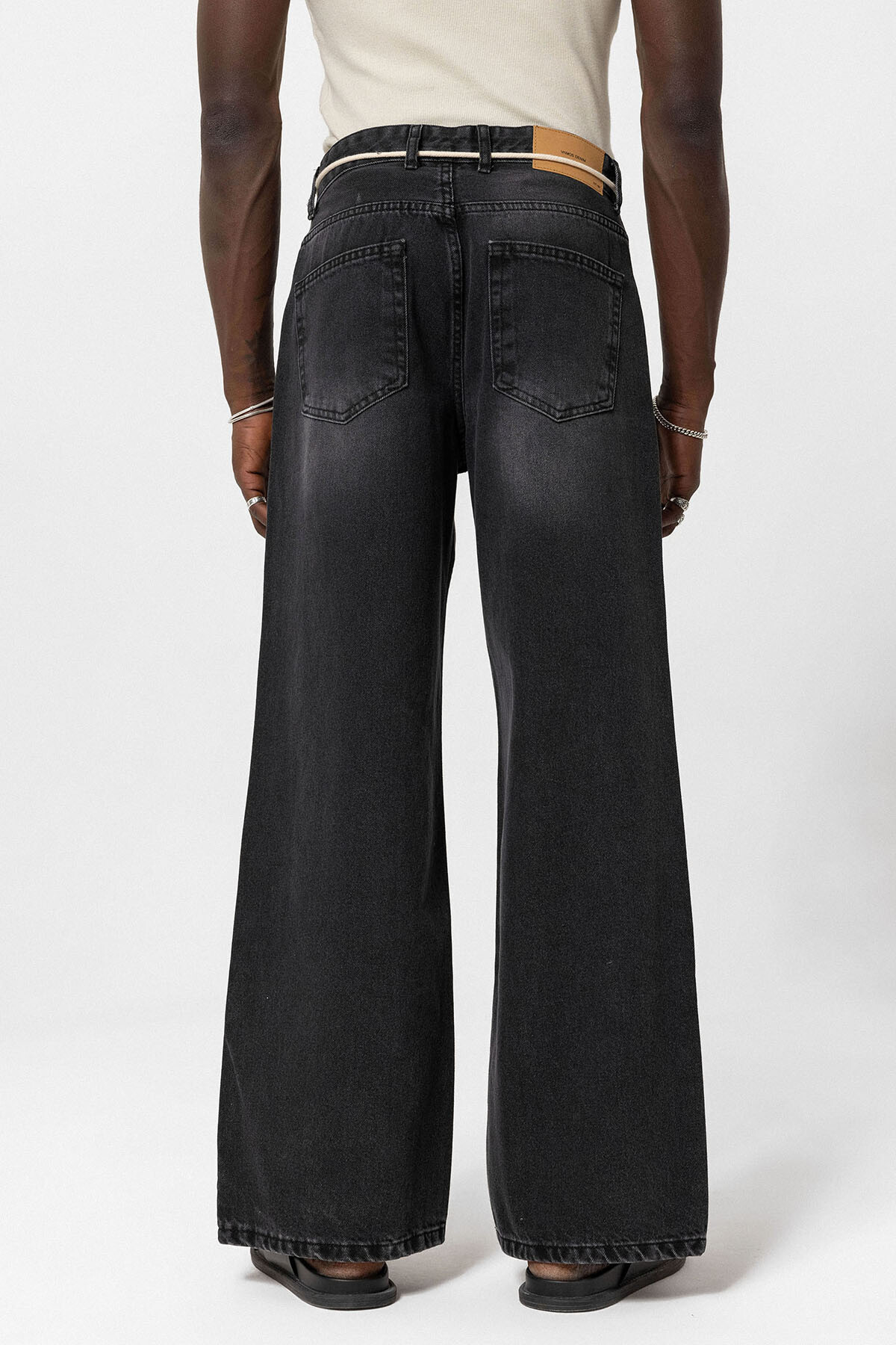 Siyah Balloon Fit Jeans