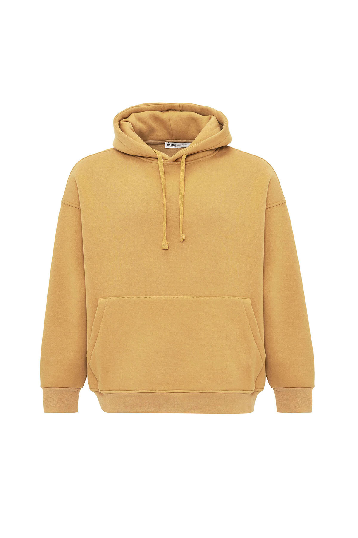 BASIC OVERSIZE KAPÜŞONLU CEP DETAYLI SWEATSHIRT CAMEL