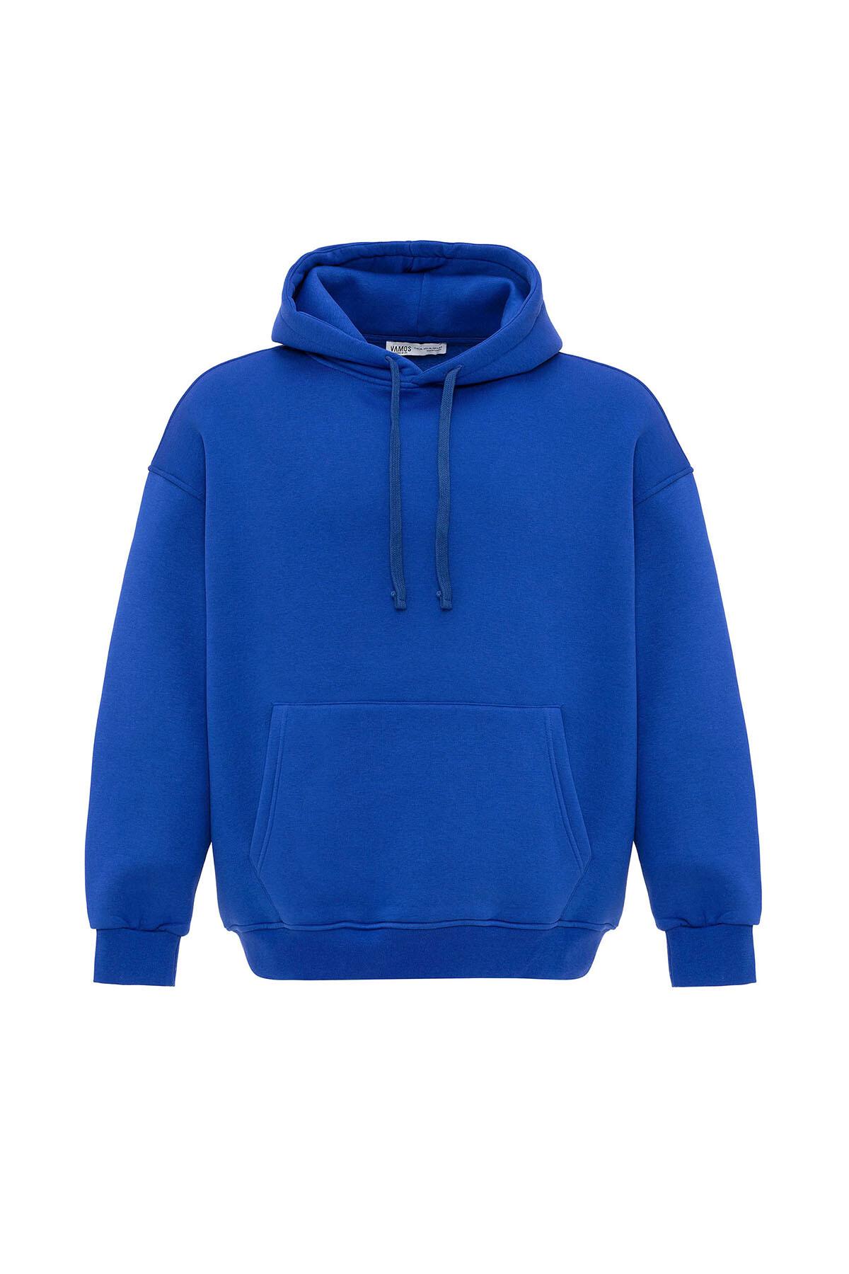 BASIC OVERSIZE KAPÜŞONLU CEP DETAYLI SWEATSHIRT SAKS