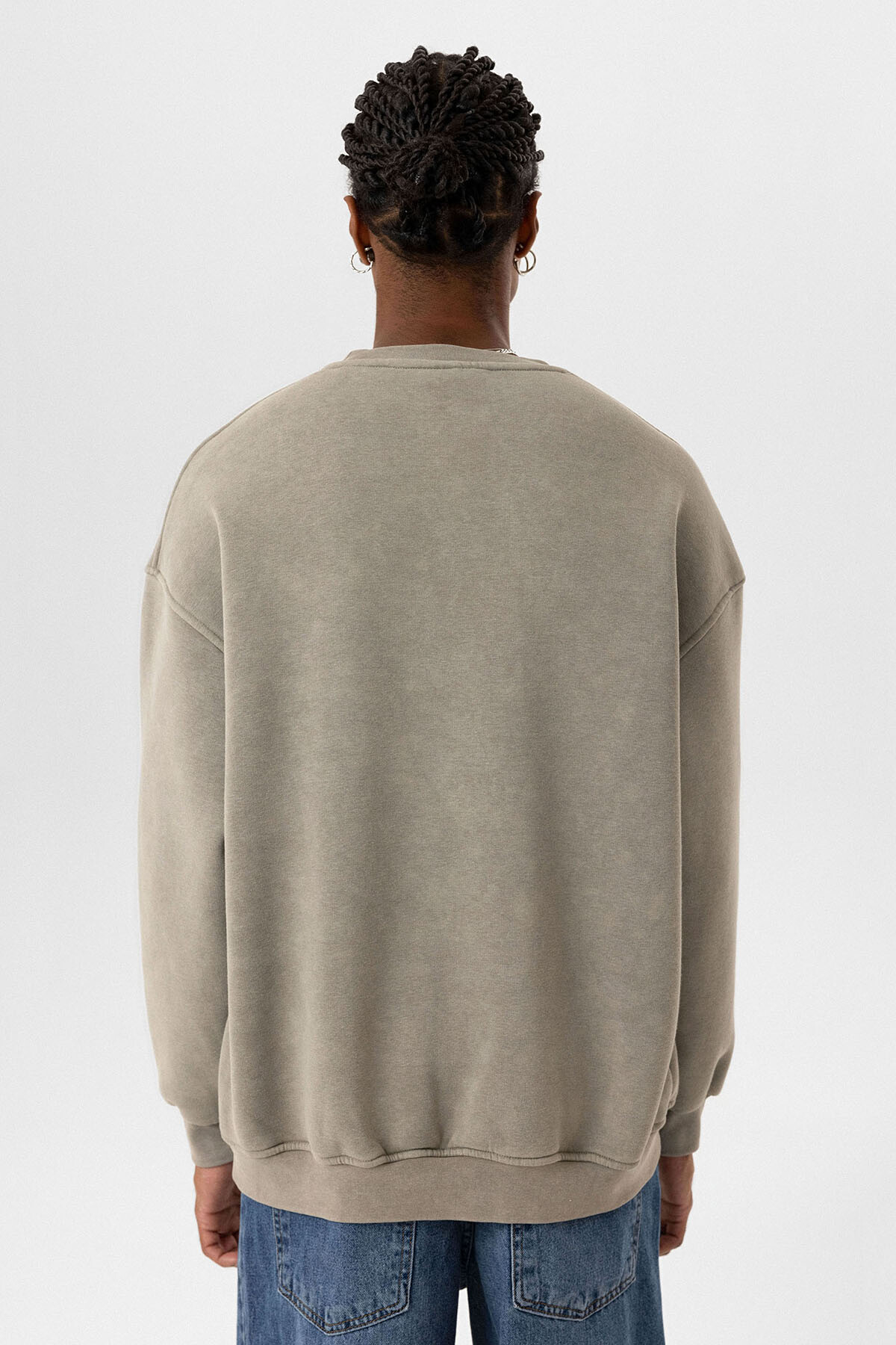 BASIC OVERSIZE SWEATSHIRT HAKİ