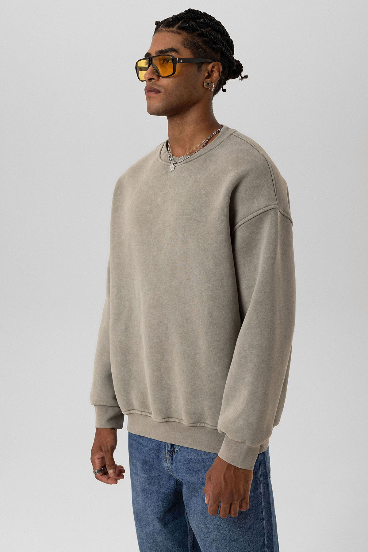 BASIC OVERSIZE SWEATSHIRT HAKİ