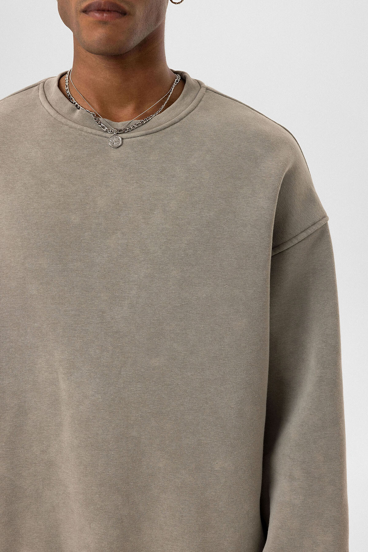 BASIC OVERSIZE SWEATSHIRT HAKİ