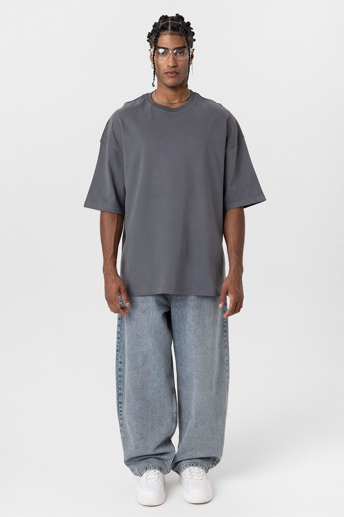 BASIC OVERSIZE TSHIRT FÜME