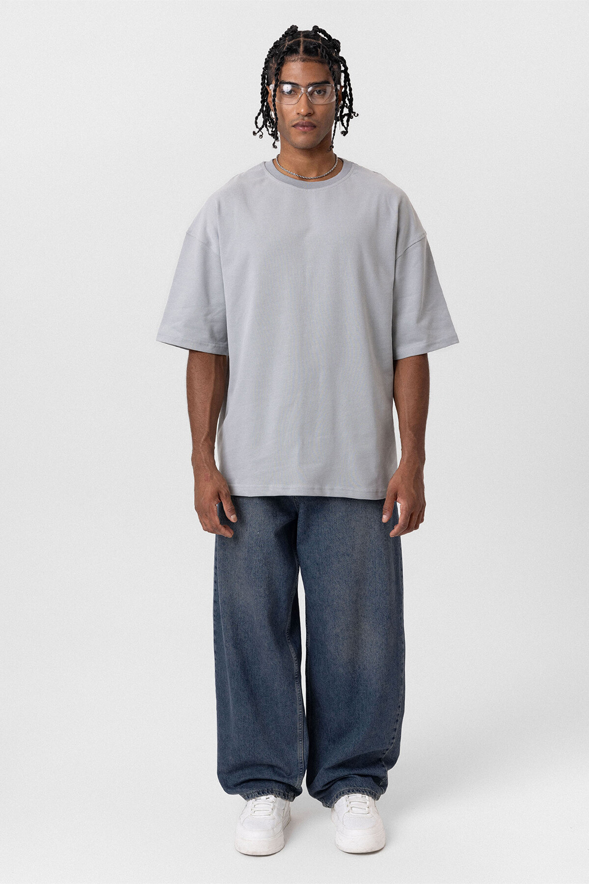 BASIC OVERSIZE TSHIRT GRİ