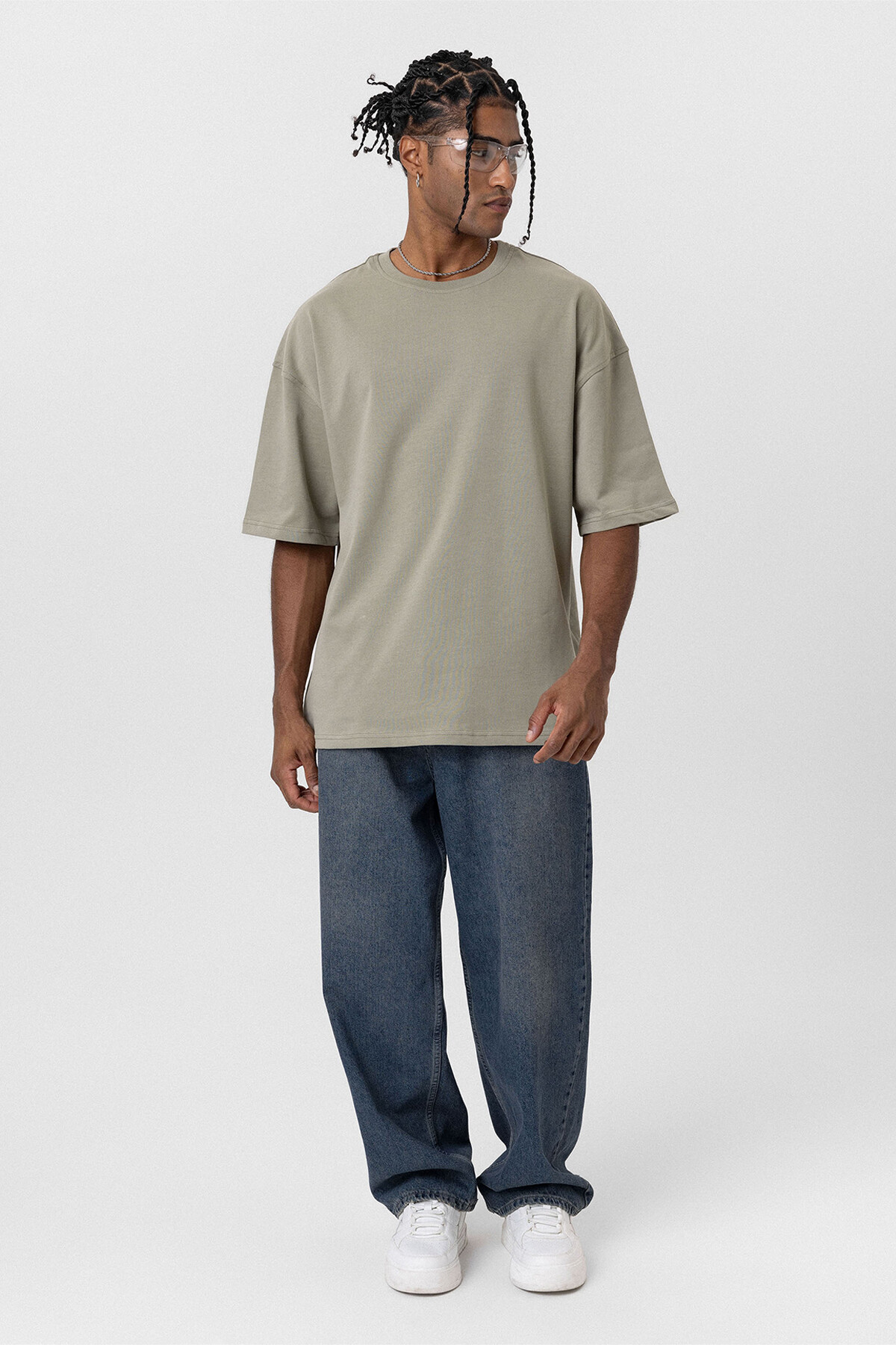 BASIC OVERSIZE TSHIRT HAKİ