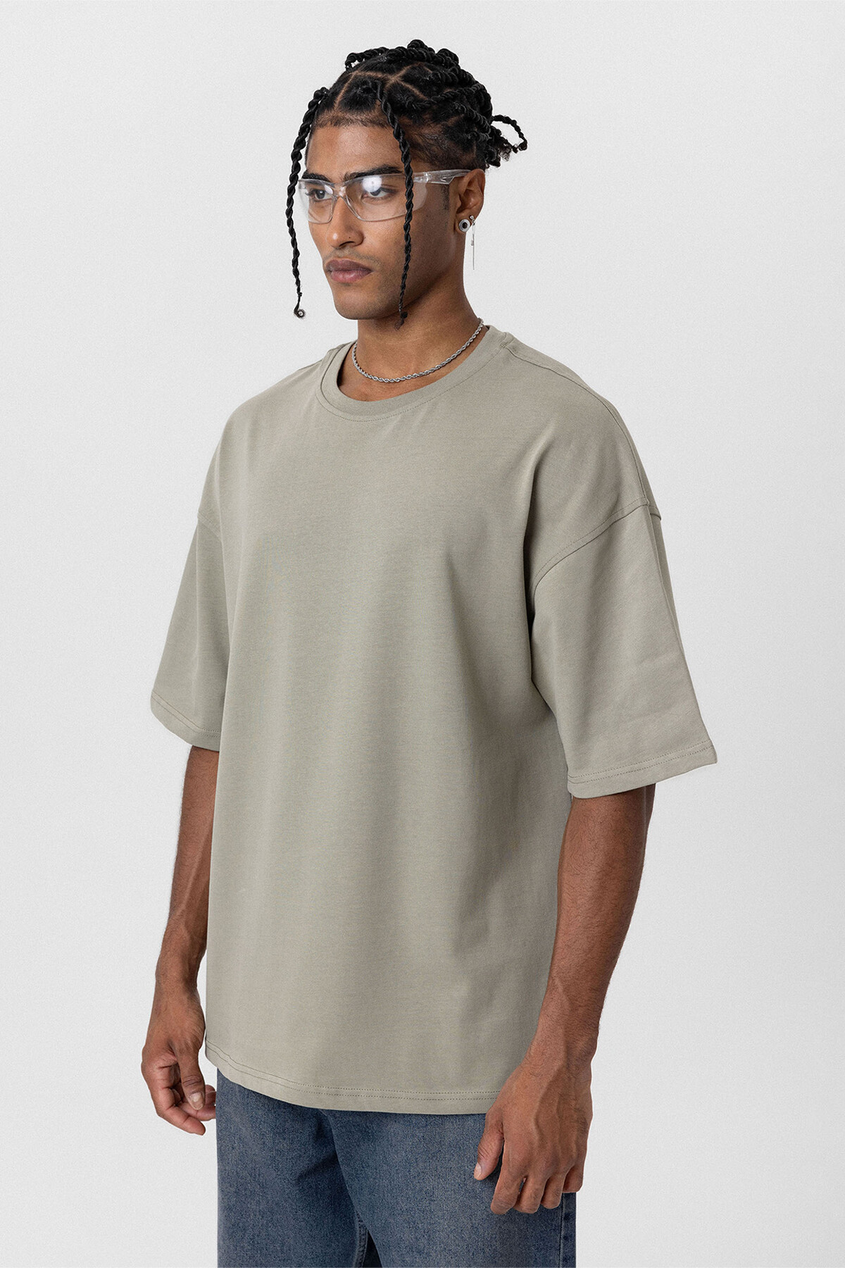 BASIC OVERSIZE TSHIRT HAKİ