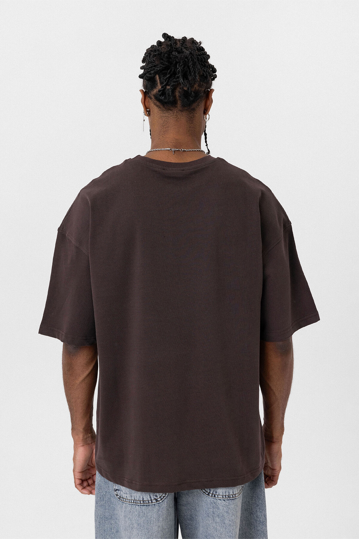 BASIC OVERSIZE TSHIRT KAHVE