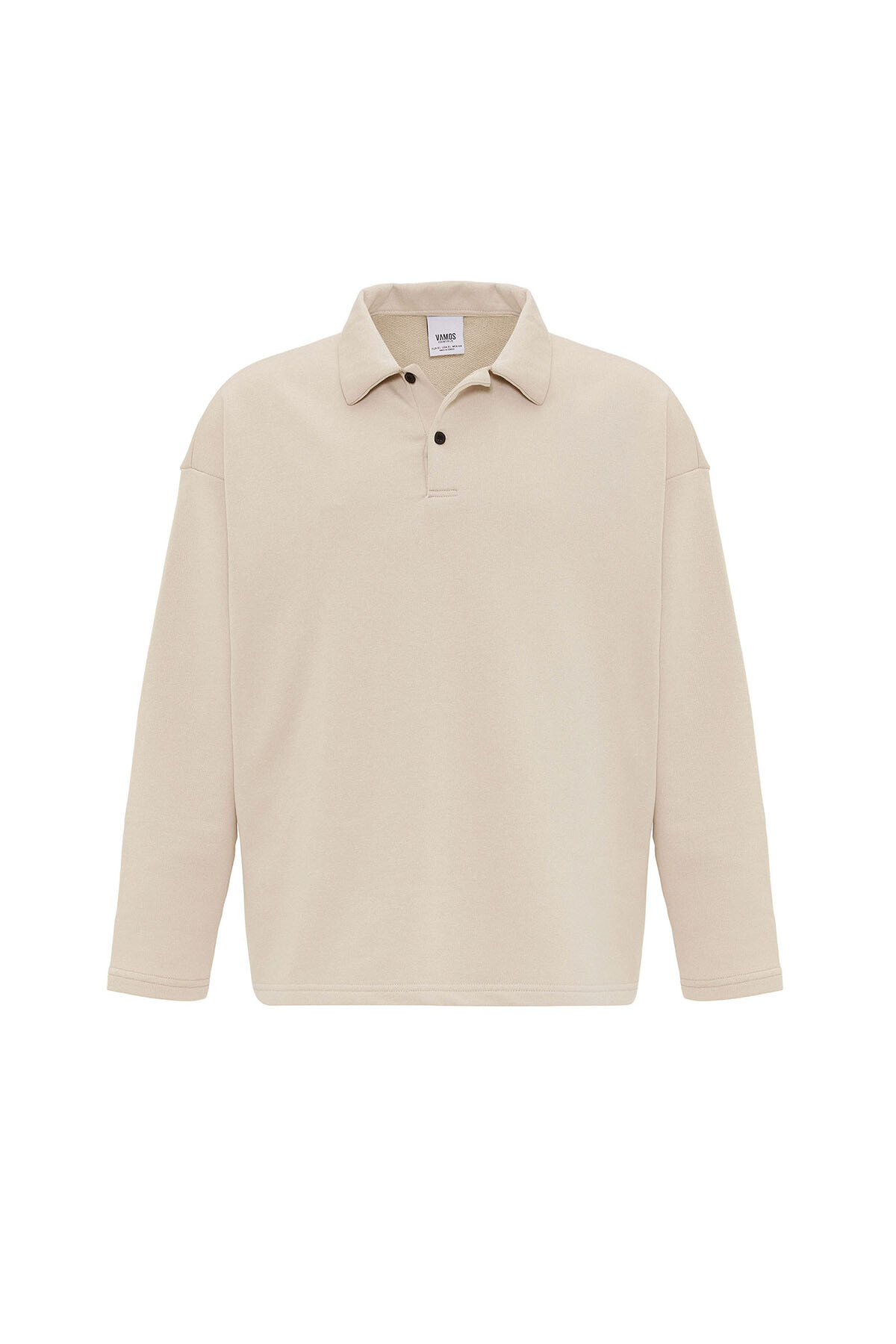 BASIC POLO YAKA SWEATSHIRT TAŞ