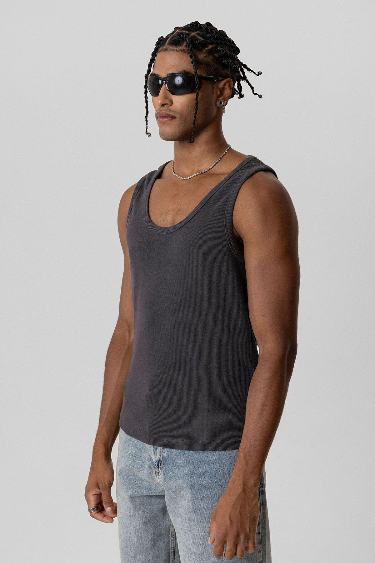 BASIC TANK TOP KAŞKORSE ATLET ANTRASİT