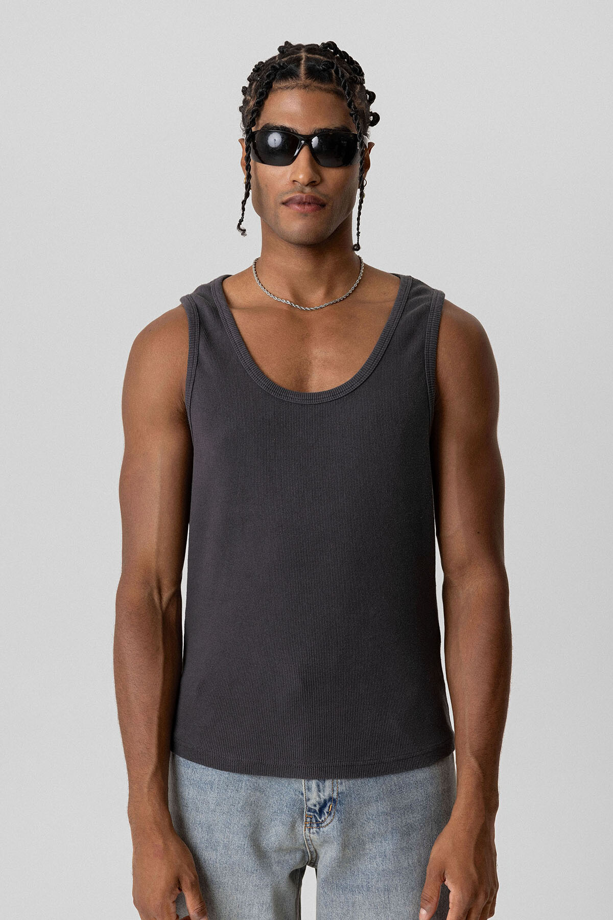 BASIC TANK TOP KAŞKORSE ATLET ANTRASİT