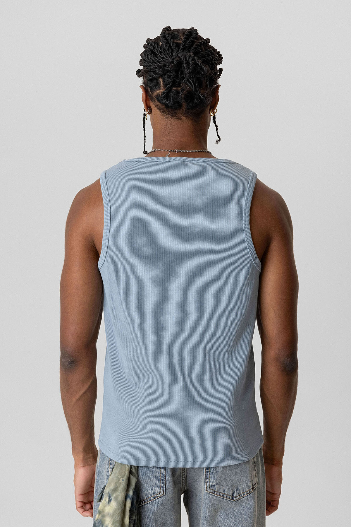 BASIC TANK TOP KAŞKORSE ATLET BOYAMA GRİ