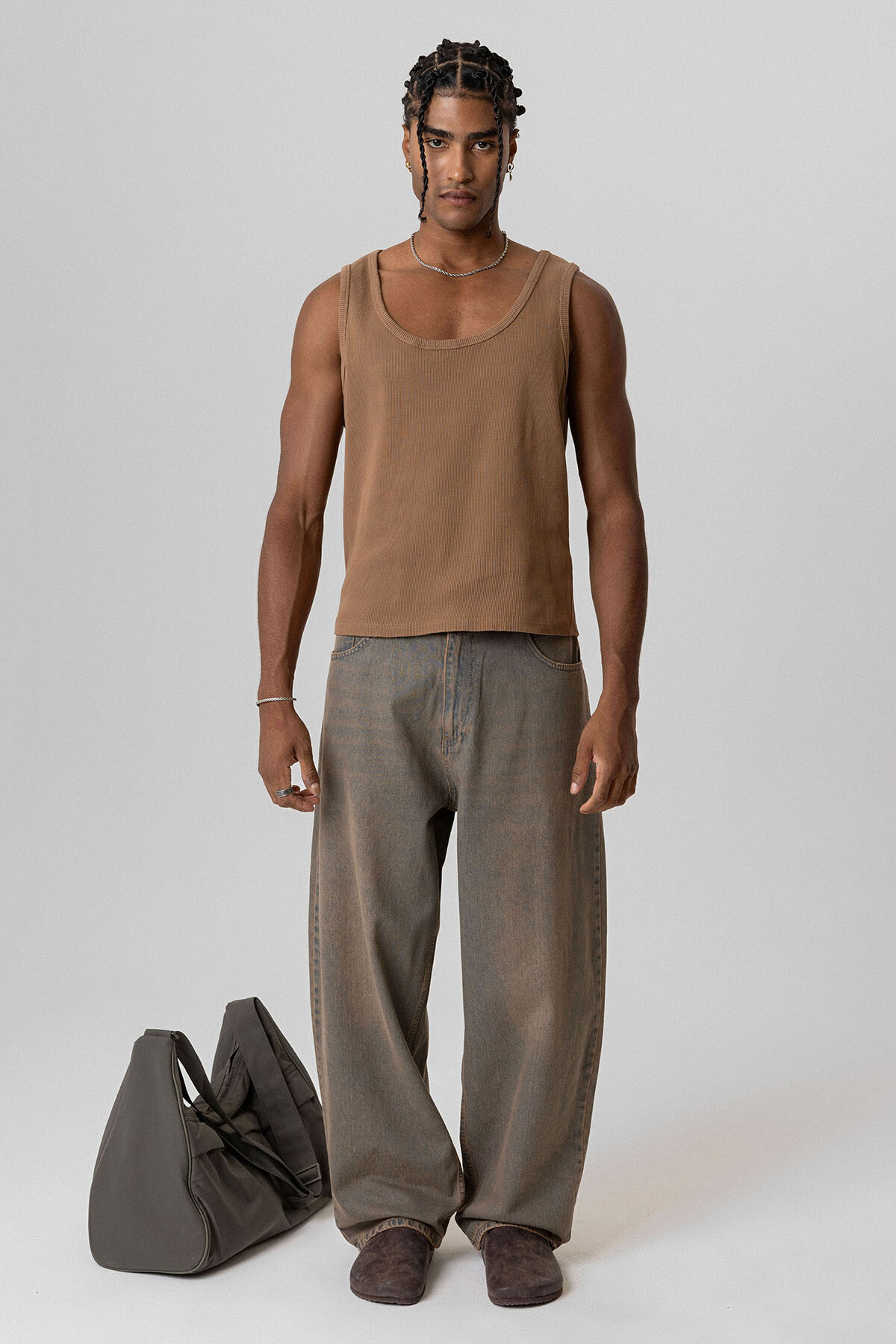 BASIC TANK TOP KAŞKORSE ATLET CAMEL