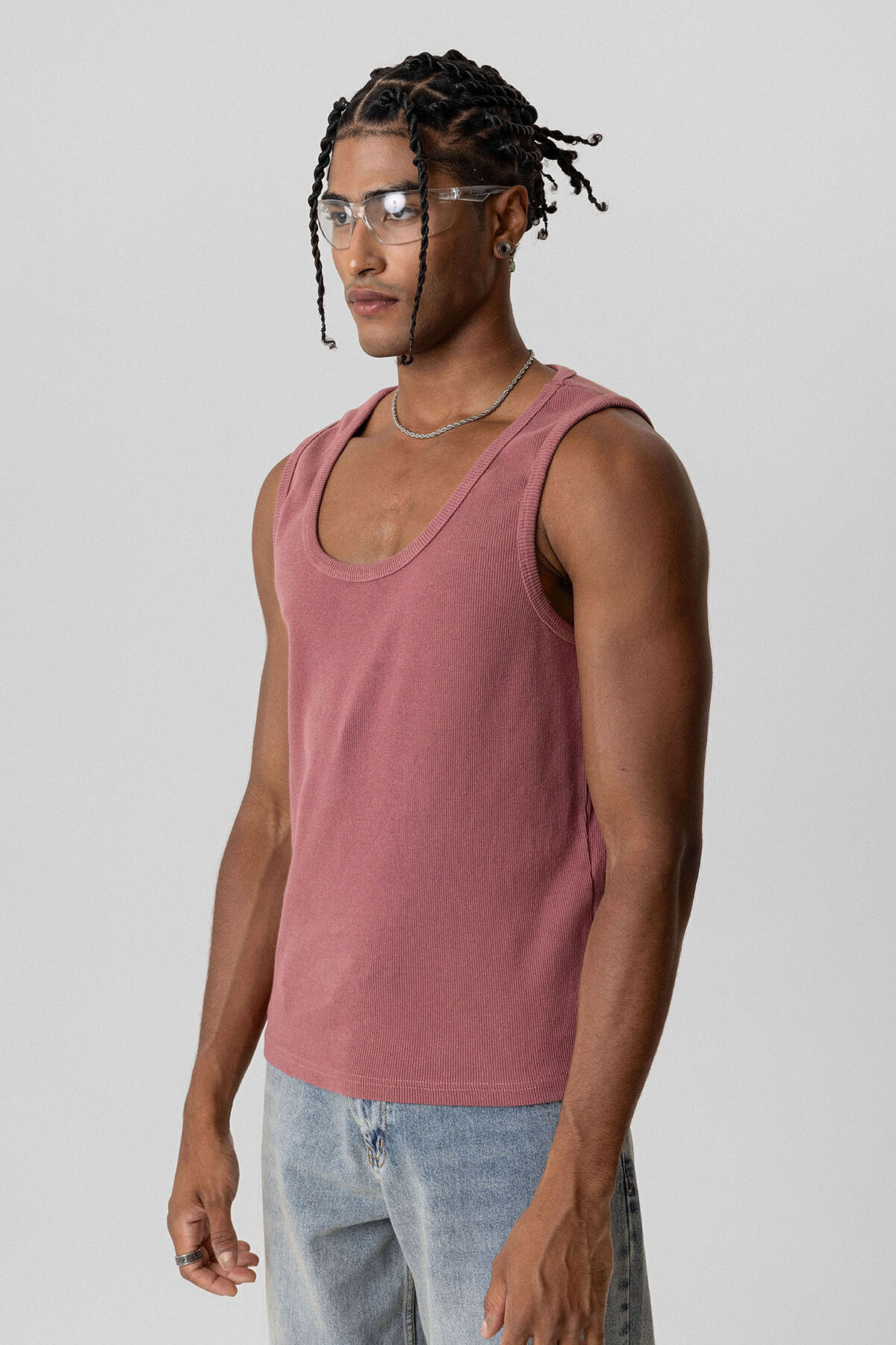 BASIC TANK TOP KAŞKORSE ATLET GÜL KURUSU