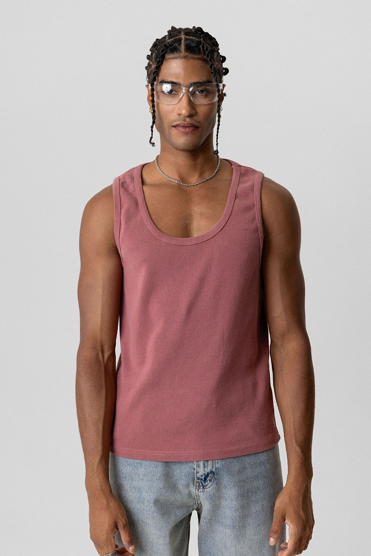 BASIC TANK TOP KAŞKORSE ATLET GÜL KURUSU