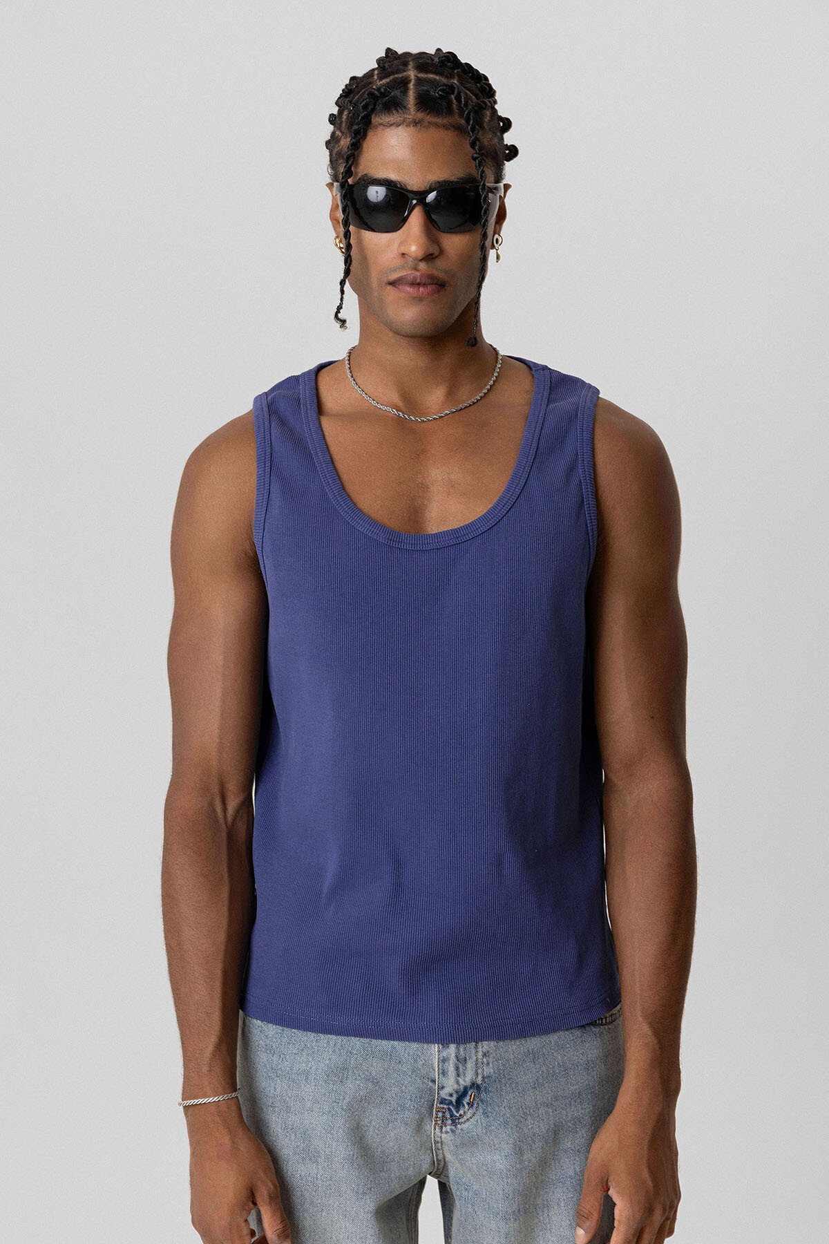 BASIC TANK TOP KAŞKORSE ATLET İNDİGO