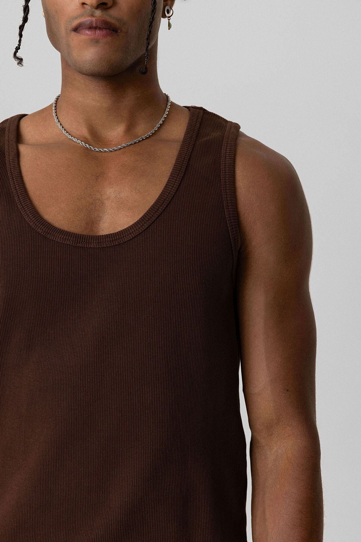 BASIC TANK TOP KAŞKORSE ATLET KAHVE