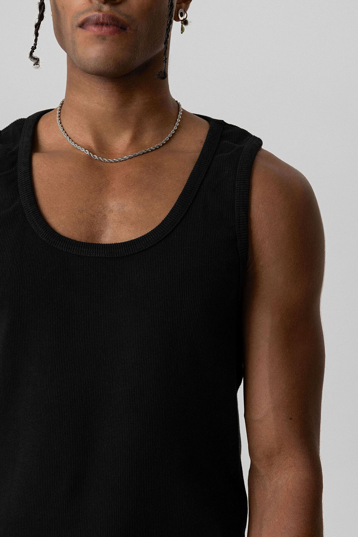 BASIC TANK TOP KAŞKORSE ATLET SİYAH