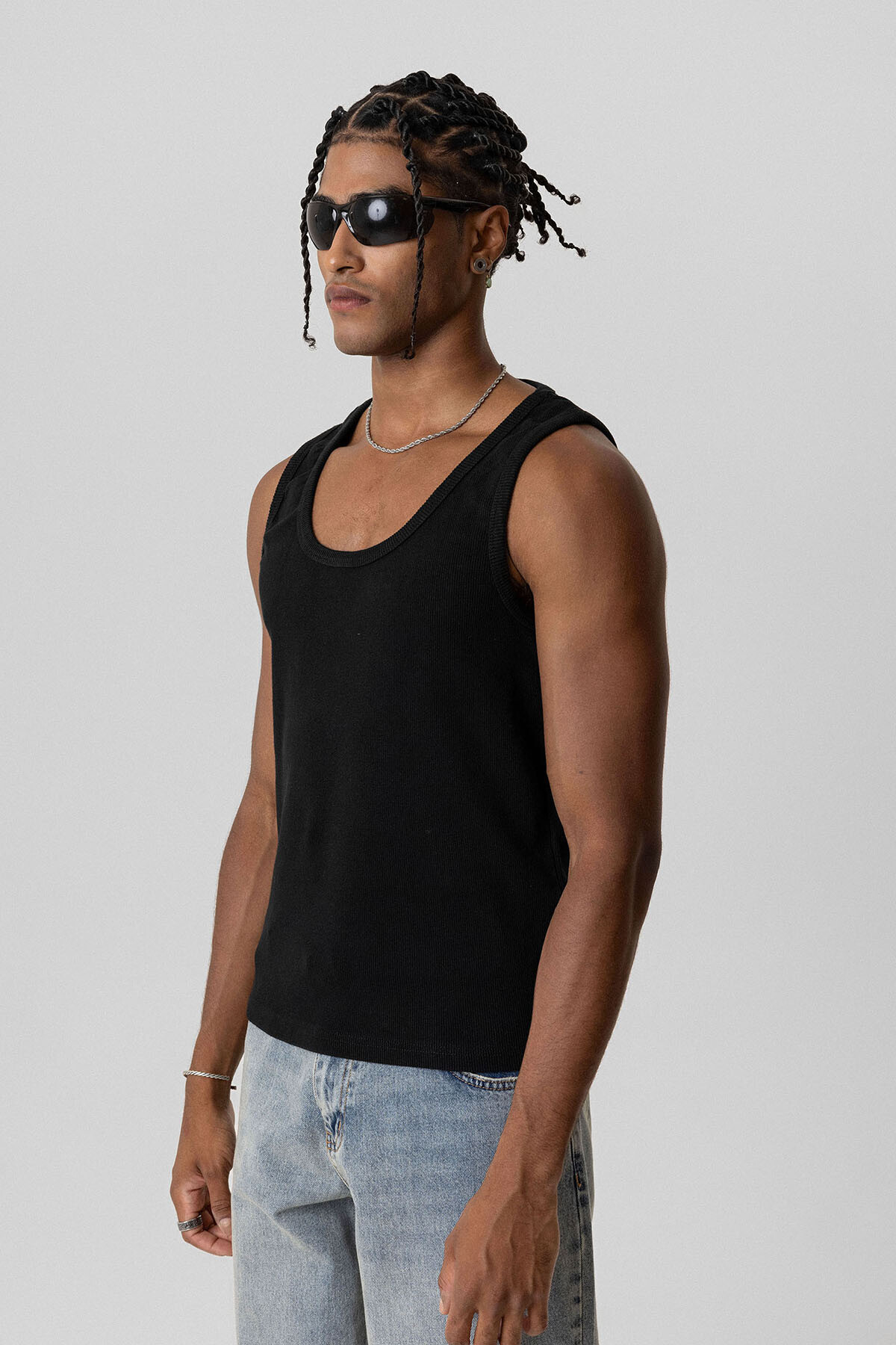 BASIC TANK TOP KAŞKORSE ATLET SİYAH