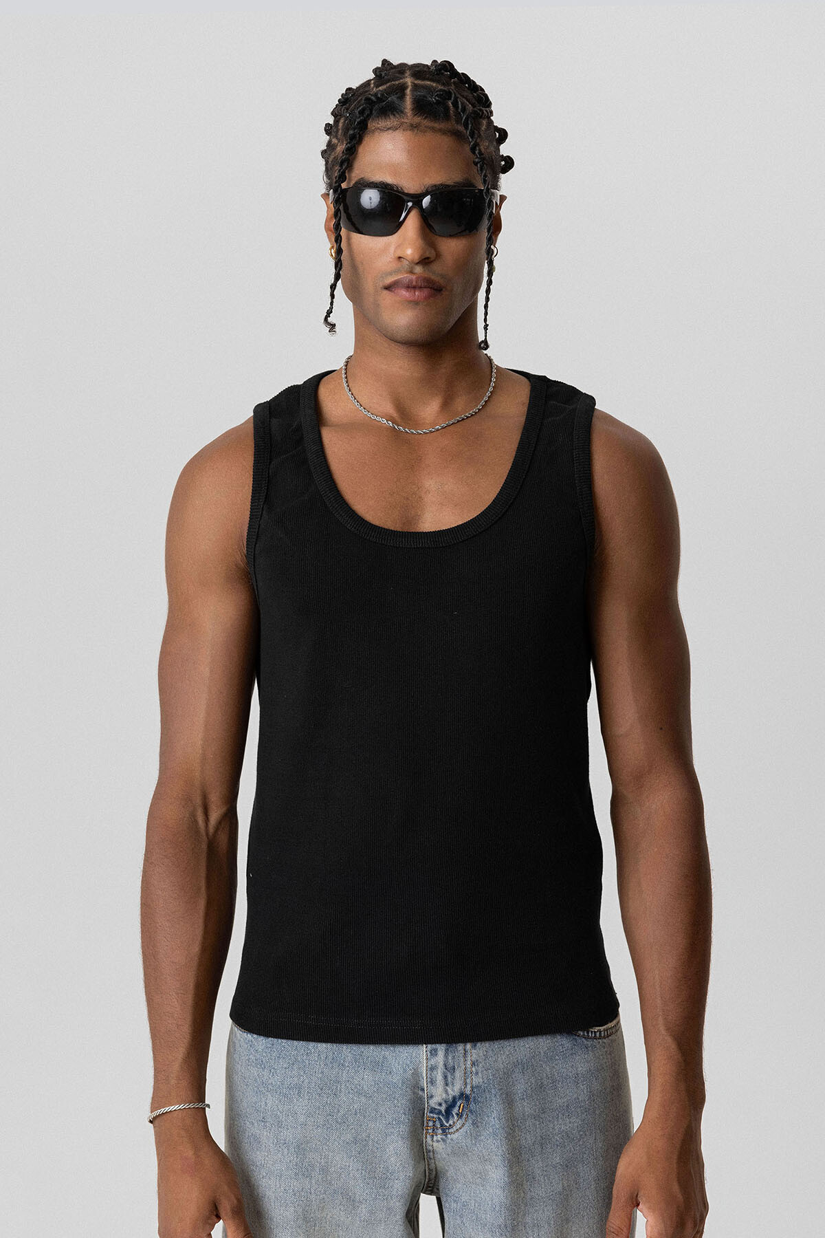 BASIC TANK TOP KAŞKORSE ATLET SİYAH